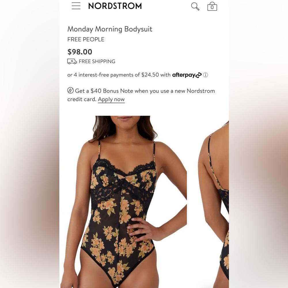Free People Monday Morning Bodysuit